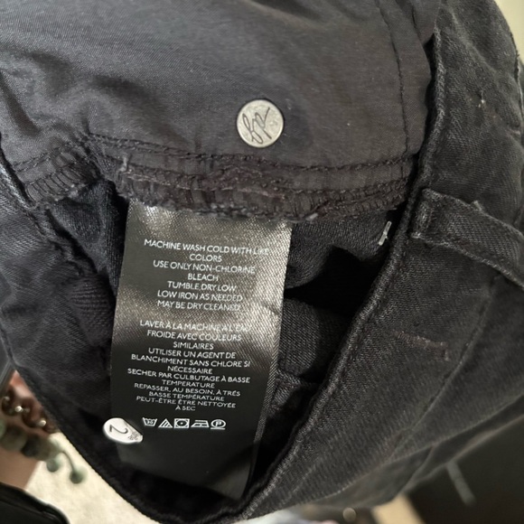 We The Free | Black Distressed Jean Mini Skirt | Size 4 - Picture 5 of 7